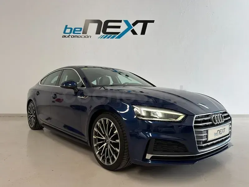 Usado Audi A5 Sportback 190 CV (139 kW) 2018 Azul Utilitario