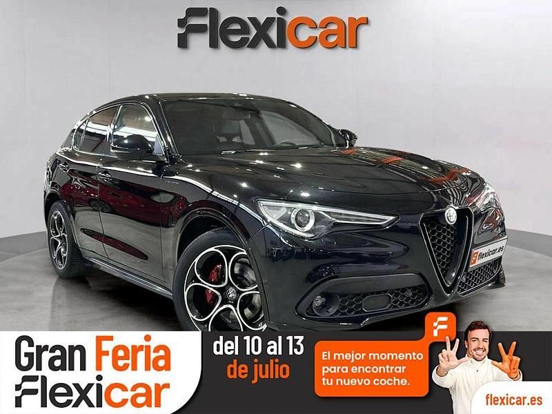 Negro Usado 2021 Alfa Romeo Stelvio Veloce SUV | 31.490 € (Precio justo) - Imagen 1/4
