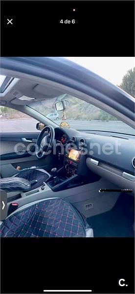 Usado Audi A3 105 CV (77 kW) 2007 Negro Utilitario