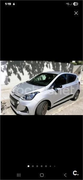 Gris / plata Usado 2018 Hyundai i10 GO! Utilitario | 10.900 € (Precio justo) - Imagen 1/4