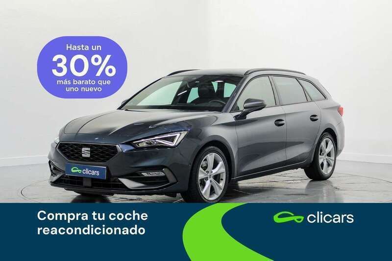 Gris Usado 2021 Seat Leon ST FR Familiar | 17.690 € (Buen precio) - Imagen 1/4