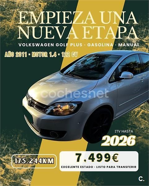 Usado VW Golf Plus Cross Advance 122 CV (89 kW) 2011 Gris / plata Monovolumen