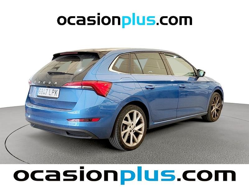 Usado Skoda Scala Sport 150 CV (110 kW) 2021 Azul Utilitario