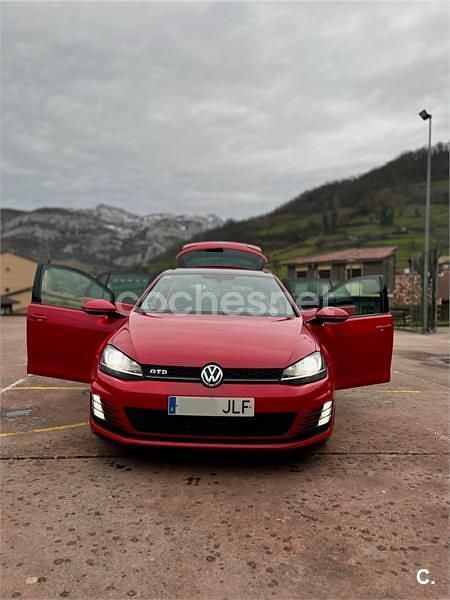 Usado VW Golf VII GTD 184 CV (135 kW) 2016 Rojo Berlina