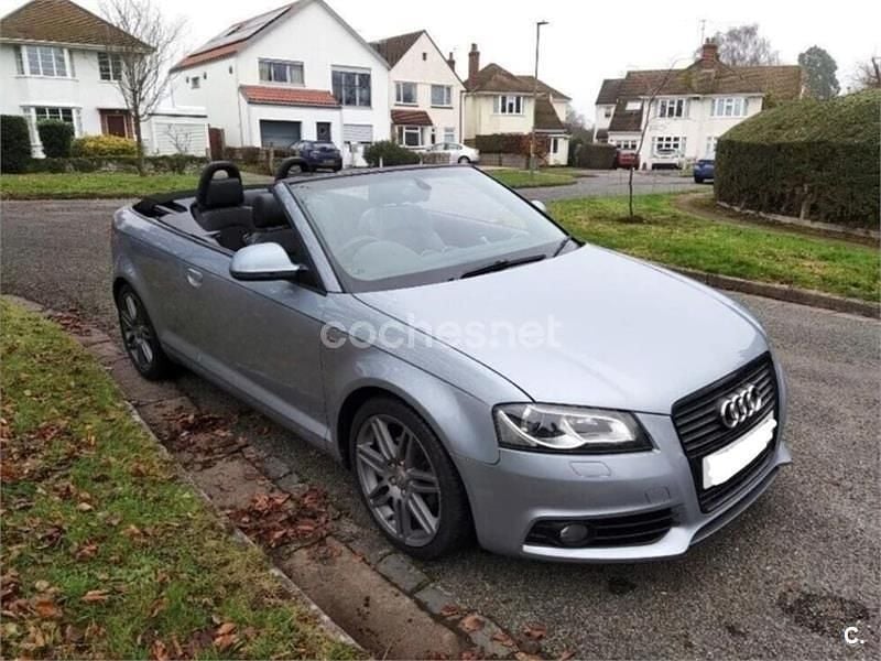 Gris / plata Usado 2010 Audi A3 Cabriolet Ambition Descapotable | 6990 € (Buen precio) - Imagen 1/4