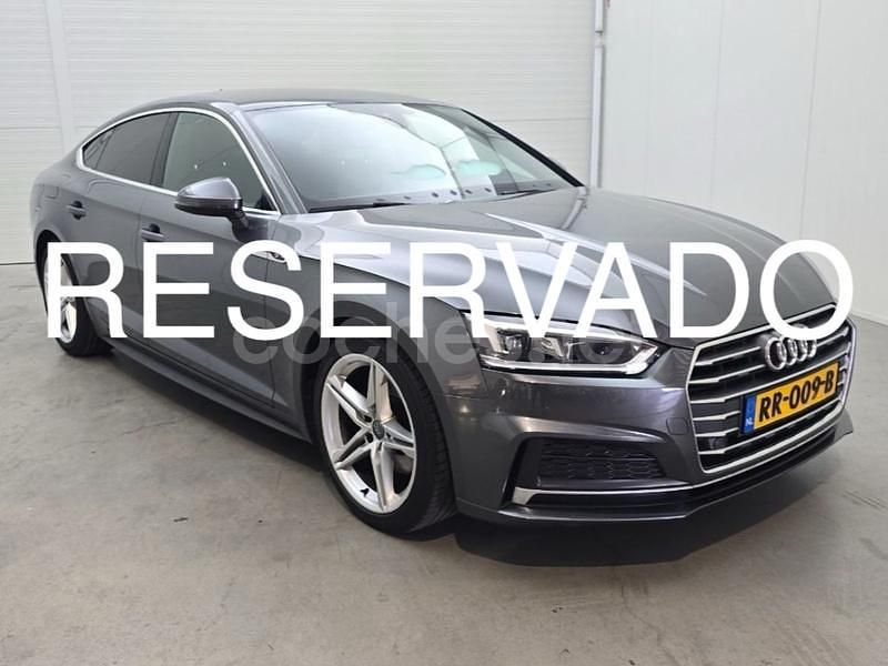 Gris / plata Usado 2018 Audi A5 Sportback S-Line Utilitario | 21.490 € (Precio justo) - Imagen 1/4
