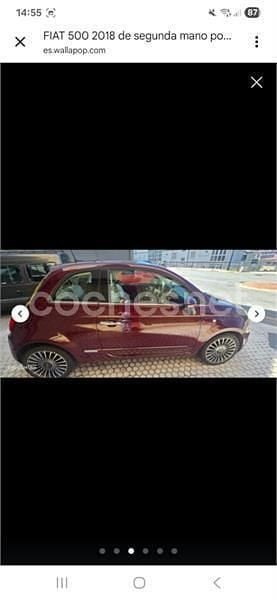 Usado Fiat 500 Lounge 105 CV (77 kW) 2018 Granate Berlina