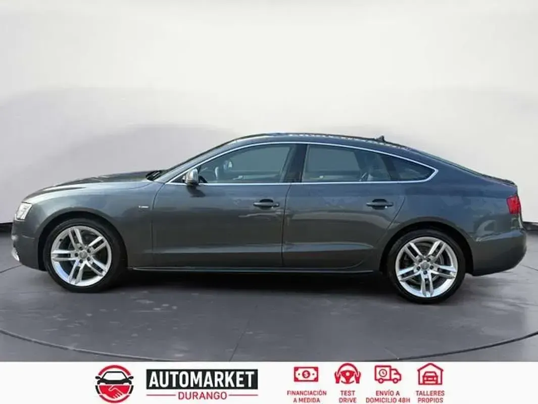 Usado Audi A5 Sportback S-Line 150 CV (110 kW) 2014 Gris Utilitario