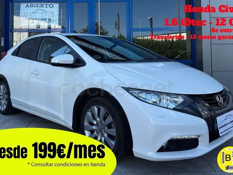 Usado Honda Civic Executive 120 CV (88 kW) 2014 Blanco Berlina