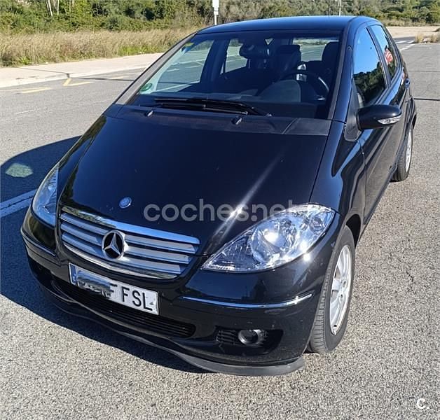 Negro Usado 2007 Mercedes A150 Elegance Monovolumen | 6600 € (Precio justo) - Imagen 1/4