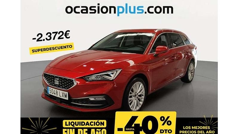 Rojo Usado 2022 Seat Leon ST XCELLENCE Familiar | 18.410 € (Precio justo) - Imagen 1/4