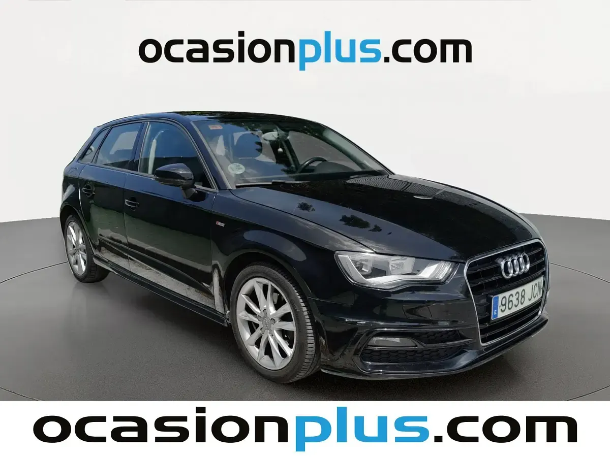 Usado Audi A3 Sportback S-Line 110 CV (80 kW) 2015 Negro Utilitario