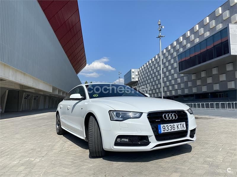 Usado Audi A5 Sportback S-Line 245 CV (180 kW) 2014 Blanco Utilitario