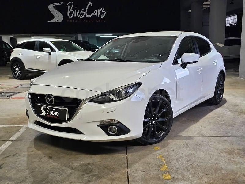 Usado Mazda 3 Luxury 105 CV (77 kW) 2017 Blanco Berlina