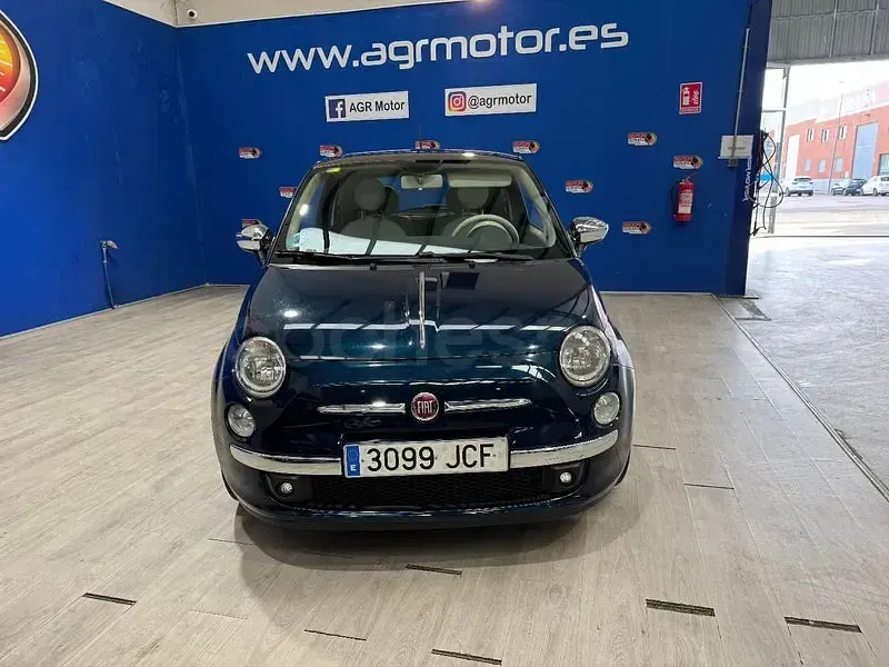 Usado Fiat 500 Lounge 69 CV (50 kW) 2015 Azul Berlina