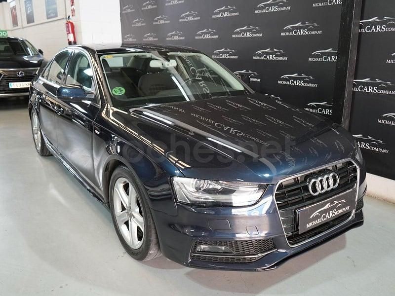 Usado Audi A4 S-Line 225 CV (165 kW) 2014 Azul Berlina