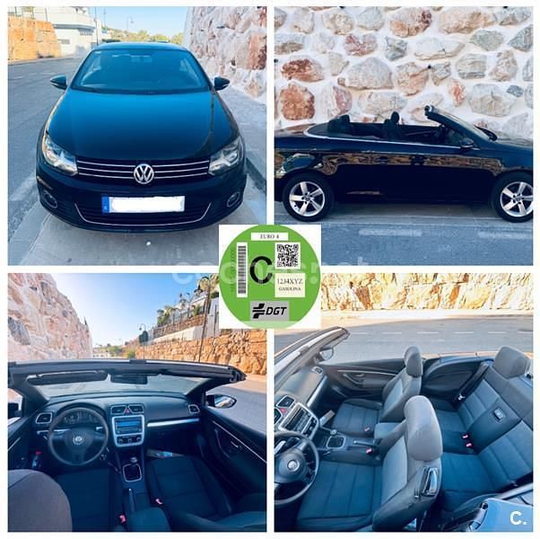 Negro Usado 2012 VW Eos Sport Descapotable | 11.999 € (Un poco caro) - Imagen 1/4