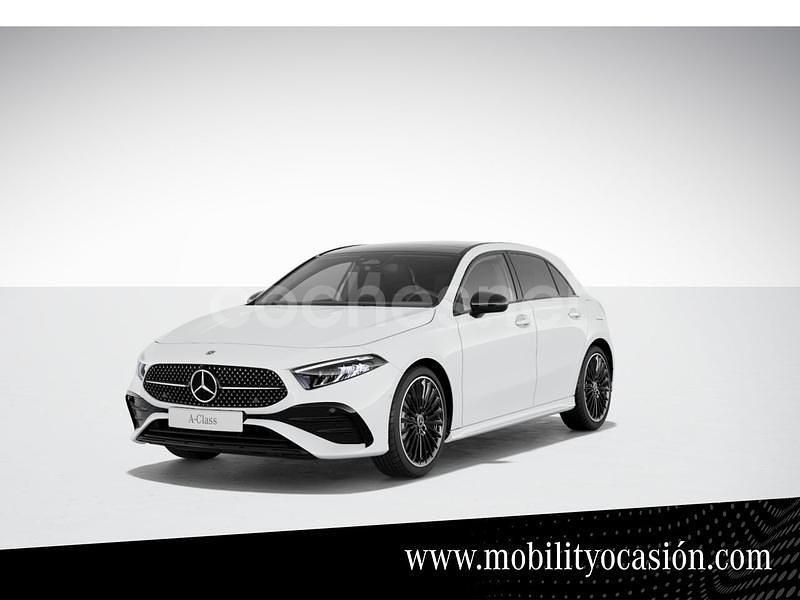 Blanco polar pintura unicolor Usado 2023 Mercedes A200 AMG line Berlina | 33.500 € (Precio justo) - Imagen 1/4