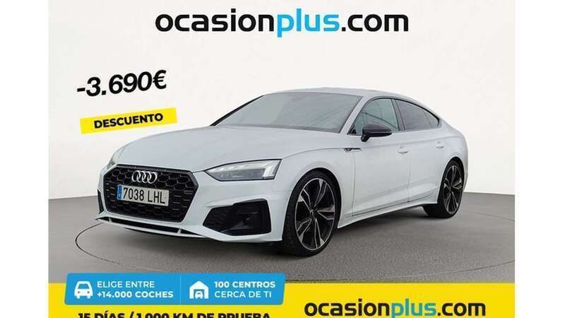Blanco Usado 2020 Audi A5 Sportback S-Line Berlina | 36.900 € (Caro) - Imagen 1/4