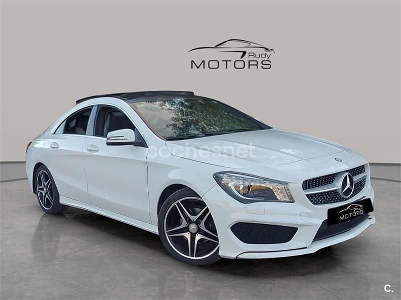 Usado Mercedes CLA200 AMG line 136 CV (100 kW) 2014 Blanco Berlina