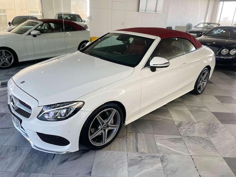 Usado Mercedes C220 194 CV (142 kW) 2018 Blanco Descapotable