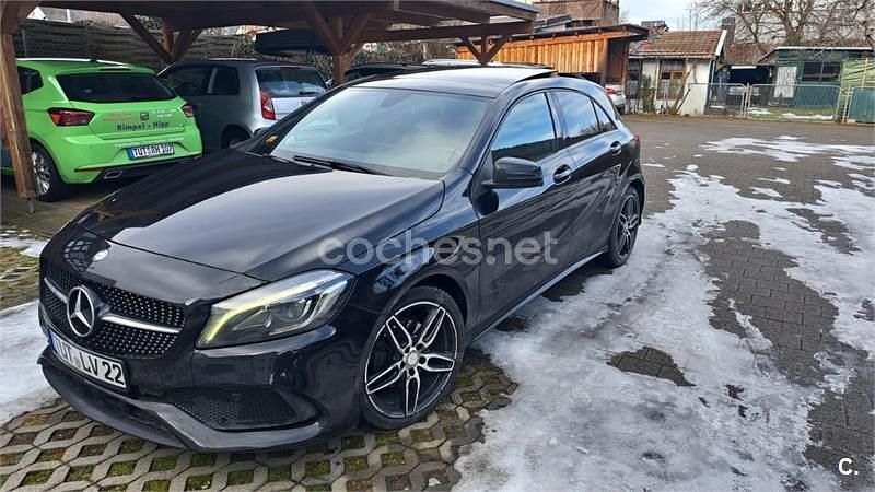 Usado Mercedes A200 AMG line 136 CV (100 kW) 2016 Negro Berlina