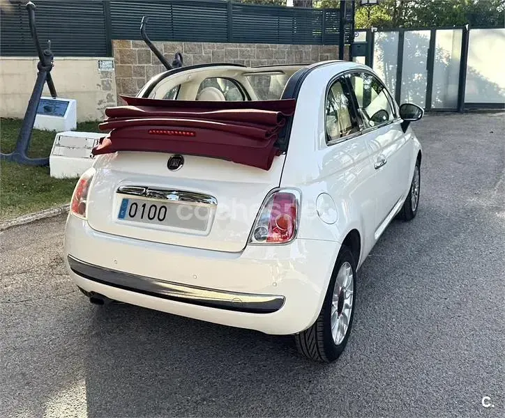 Usado Fiat 500C Lounge 69 CV (50 kW) 2012 Blanco Descapotable