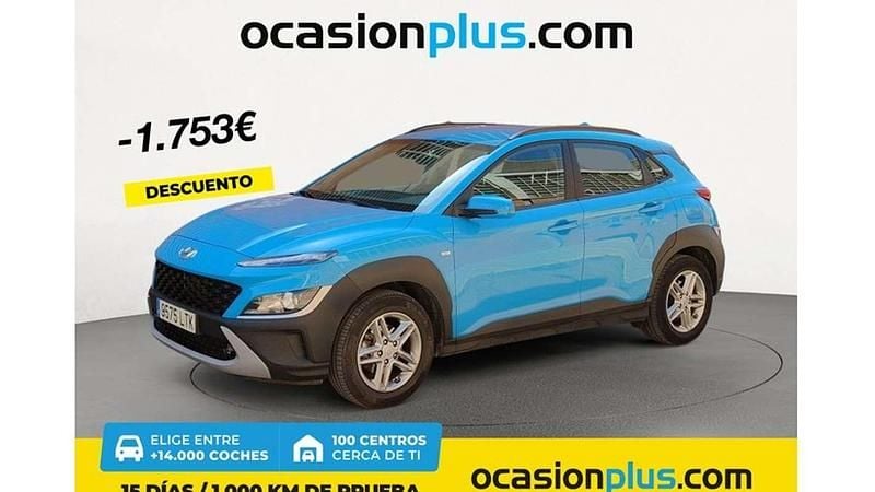 Azul Usado 2021 Hyundai Kona SUV | 17.537 € (Precio justo) - Imagen 1/4
