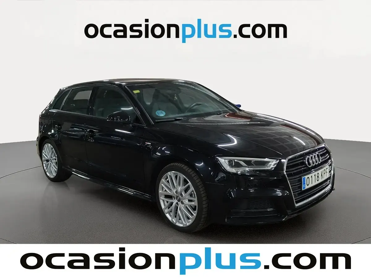 Usado Audi A3 S-Line 150 CV (110 kW) 2018 Negro Berlina