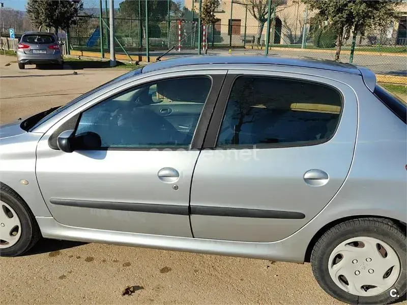 Usado Peugeot 206 70 CV (51 kW) 2003 Gris / plata Berlina