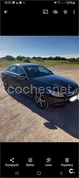 Usado Mercedes C220 170 CV (125 kW) 2014 Negro Berlina