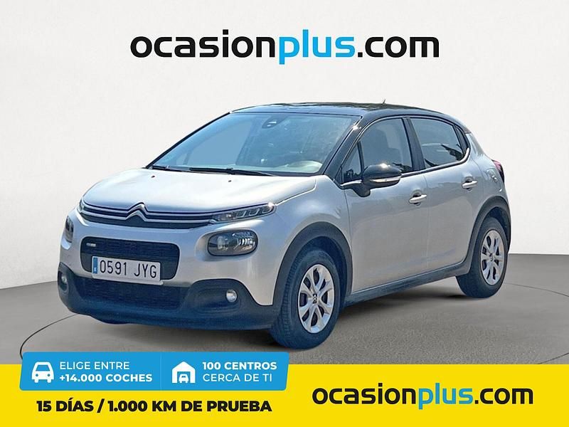 Gris Usado 2017 Citroën C3 Feel Utilitario | 8750 € (Precio justo) - Imagen 1/4