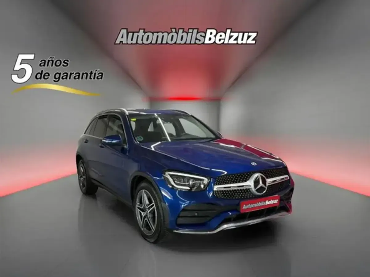 Usado Mercedes GLC200 163 CV (119 kW) 2020 Azul SUV