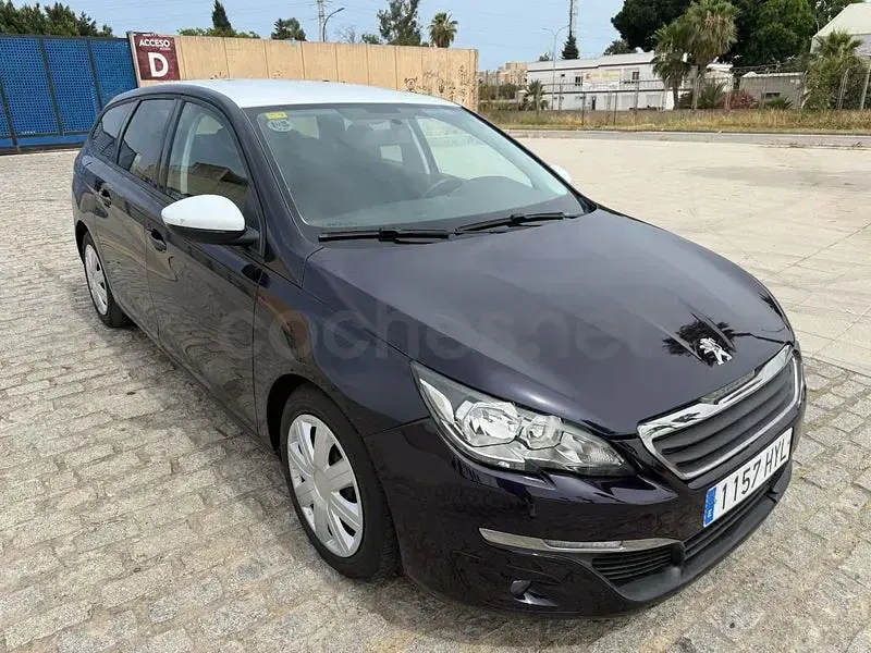 Usado Peugeot 308 SW Access 116 CV (85 kW) 2014 Azul Familiar