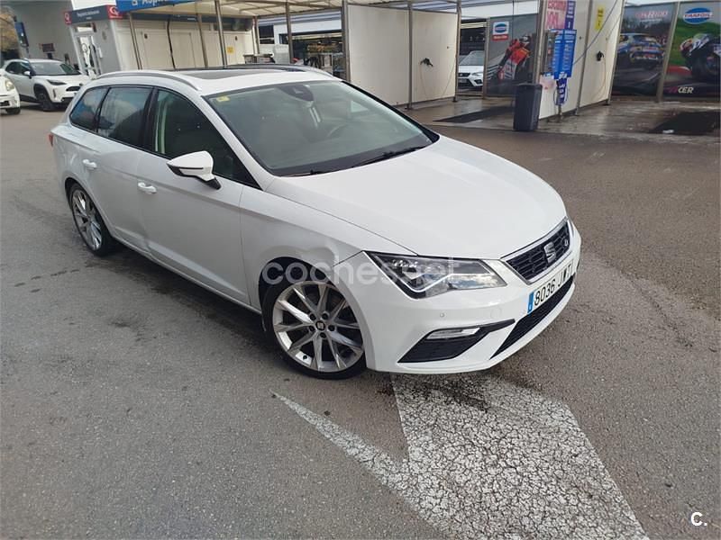 Usado Seat Leon ST FR 184 CV (135 kW) 2017 Blanco Familiar