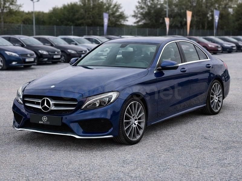 Usado Mercedes C220 170 CV (125 kW) 2017 Azul Berlina