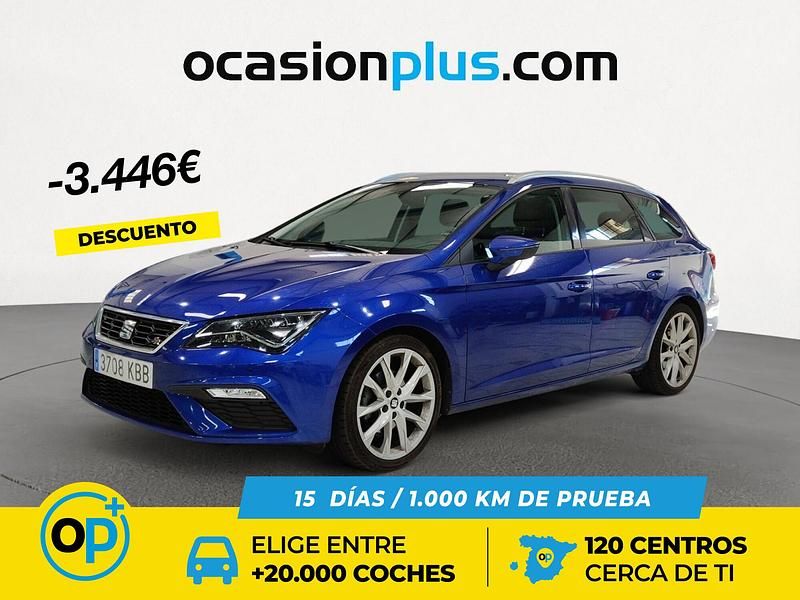 Usado Seat Leon FR 150 CV (110 kW) 2017 Azul Familiar