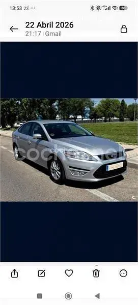 Usado Ford Mondeo 115 CV (84 kW) 2011 Gris / plata Berlina