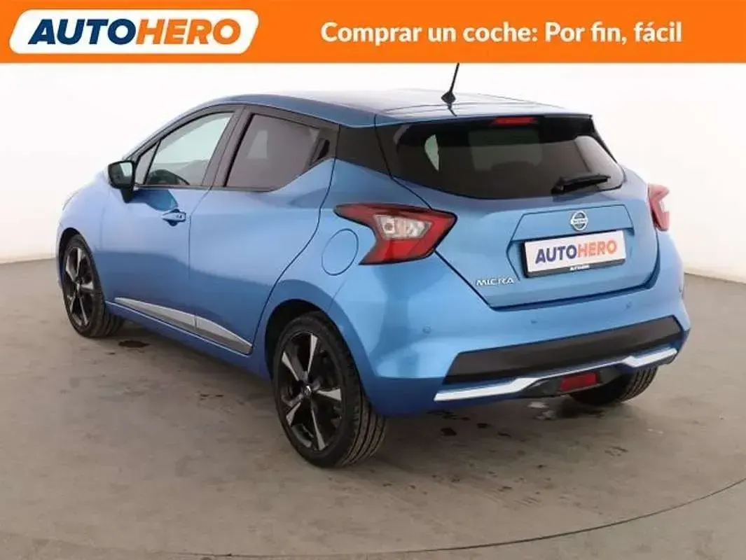 Usado Nissan Micra Tekna 86 CV (63 kW) 2017 Azul Utilitario