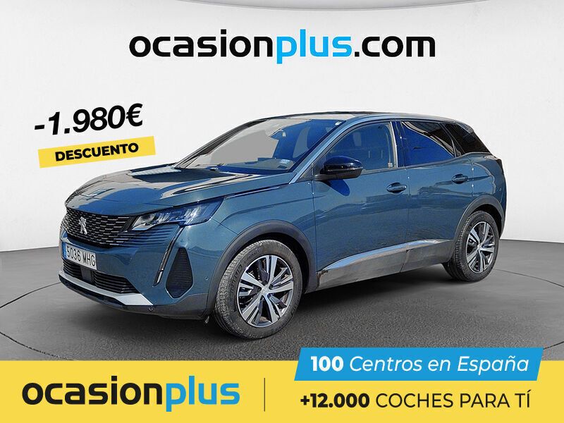 Azul Usado 2023 Peugeot 3008 Allure SUV | 21.790 € (Precio justo) - Imagen 1/4