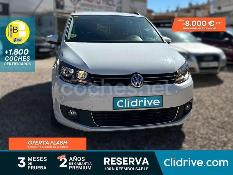 Blanco Usado 2015 VW Touran Advance Monovolumen | 9190 € (Super precio) - Imagen 1/3