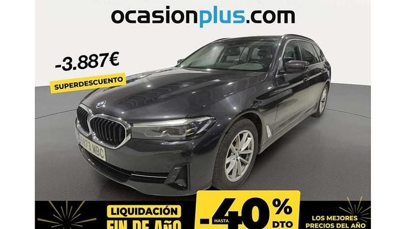Gris Usado 2022 BMW 520 Luxury Line Familiar | 27.103 € (Buen precio) - Imagen 1/4
