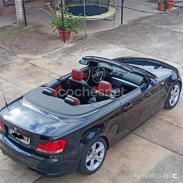 Negro Usado 2008 BMW 120 Cabriolet Descapotable | 8999 € (Precio justo) - Imagen 1/4