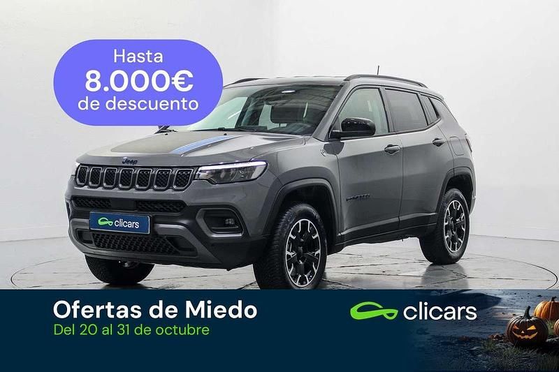 Gris Usado 2024 Jeep Compass Trailhawk SUV | 25.490 € (Precio justo) - Imagen 1/4