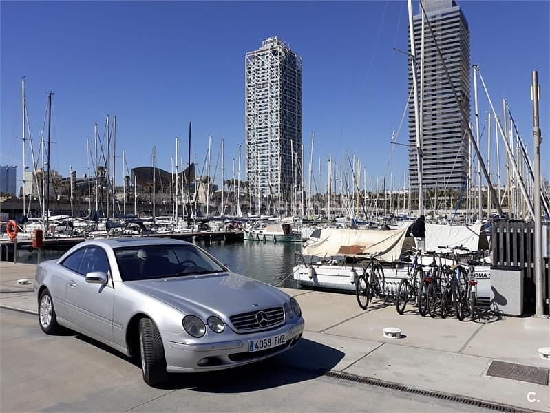 Usado Mercedes CL500 320 CV (235 kW) 1999 Gris / plata Coupe