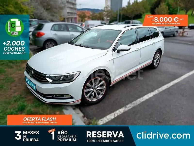 Blanco Usado 2017 VW Passat R-line Berlina | 14.290 € (Precio justo) - Imagen 1/3