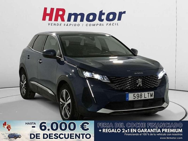 Usado Peugeot 3008 Allure 132 CV (97 kW) 2021 Azul SUV