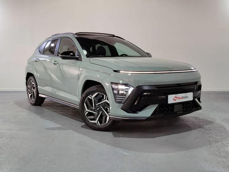 Verde Usado 2024 Hyundai Kona N Line SUV | 35.890 € - Imagen 1/4