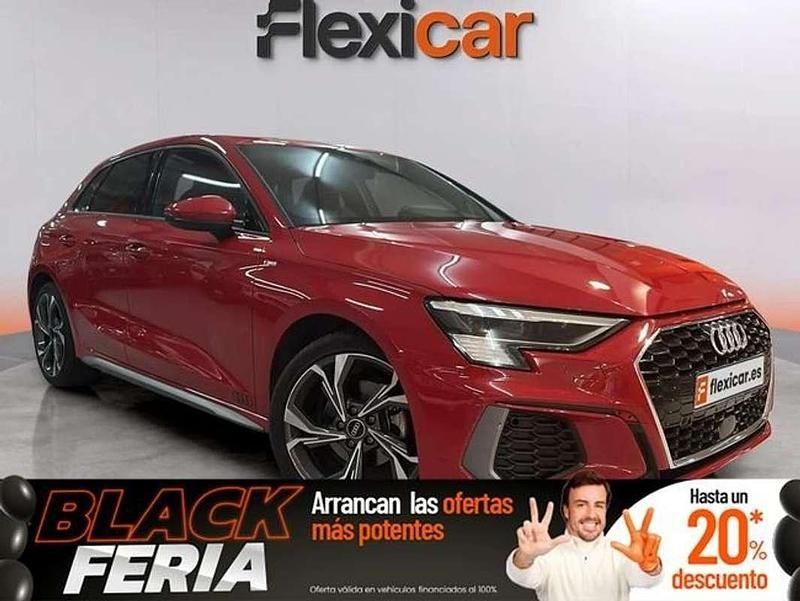 Rojo Usado 2023 Audi A3 Advanced Plus Berlina | 25.990 € (Buen precio) - Imagen 1/4