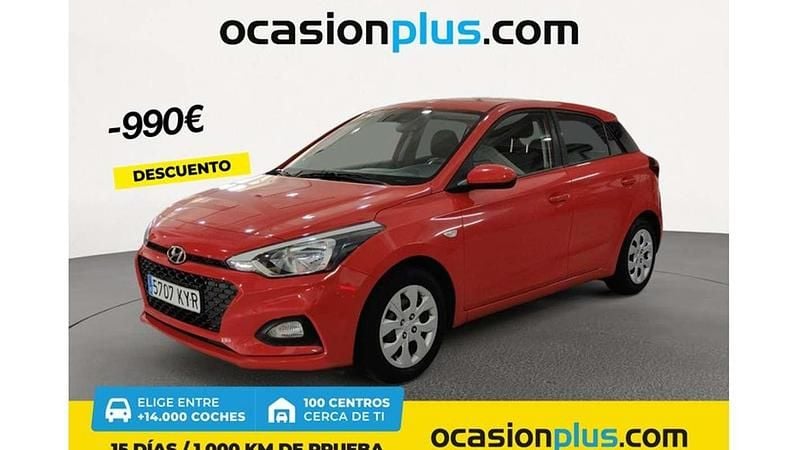 Rojo Usado 2019 Hyundai i20 Utilitario | 9273 € (Buen precio) - Imagen 1/4